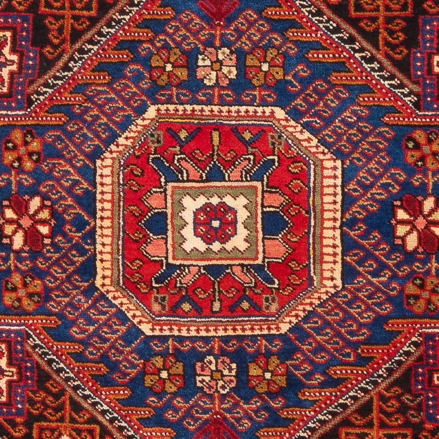 Tapis persan - Nomadic - 195 x 136 cm - bleu