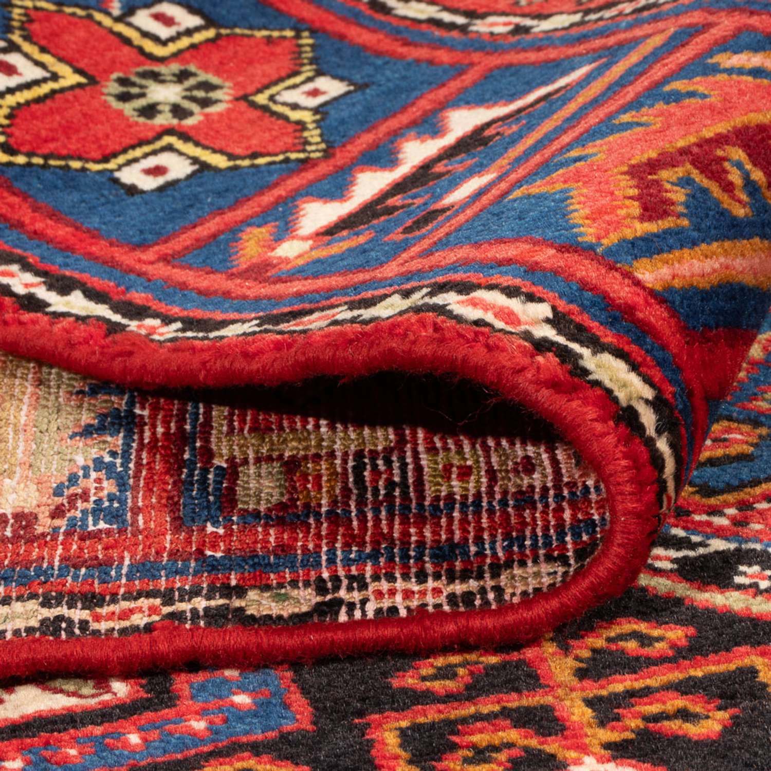 Tapis persan - Nomadic - 195 x 136 cm - bleu