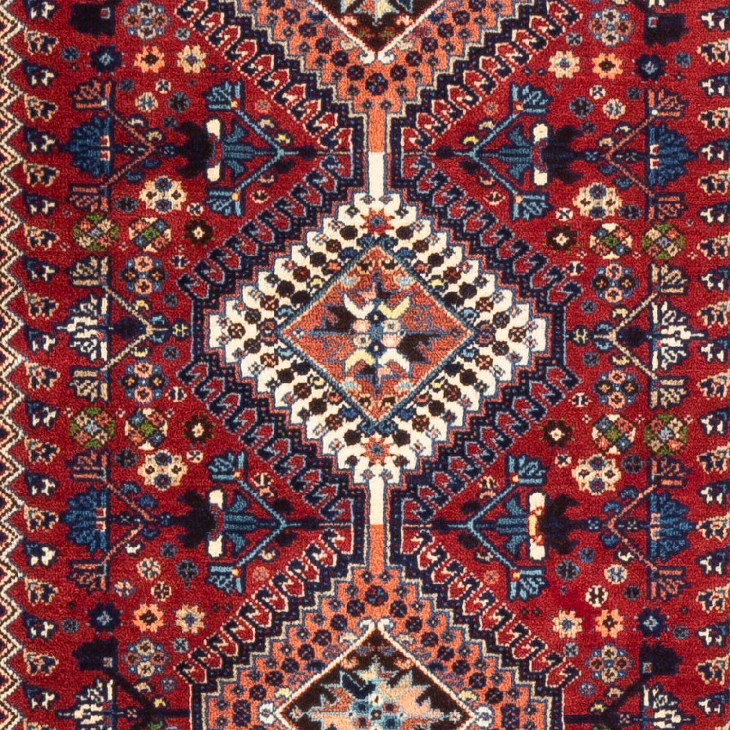 Tapis de couloir Tapis persan - Nomadic - 218 x 76 cm - rouge foncé