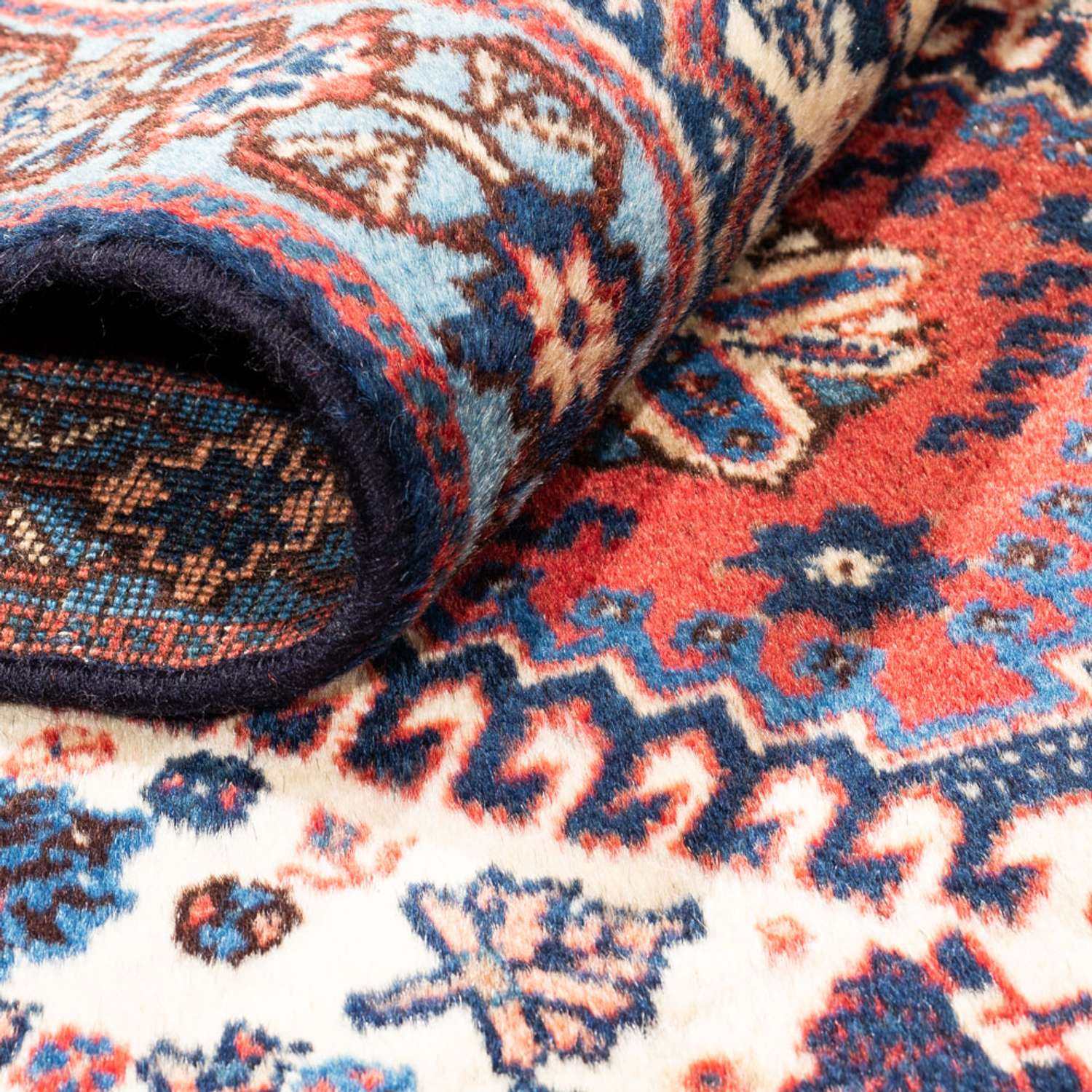 Perski dywan - Nomadyczny - 116 x 74 cm - kremowy