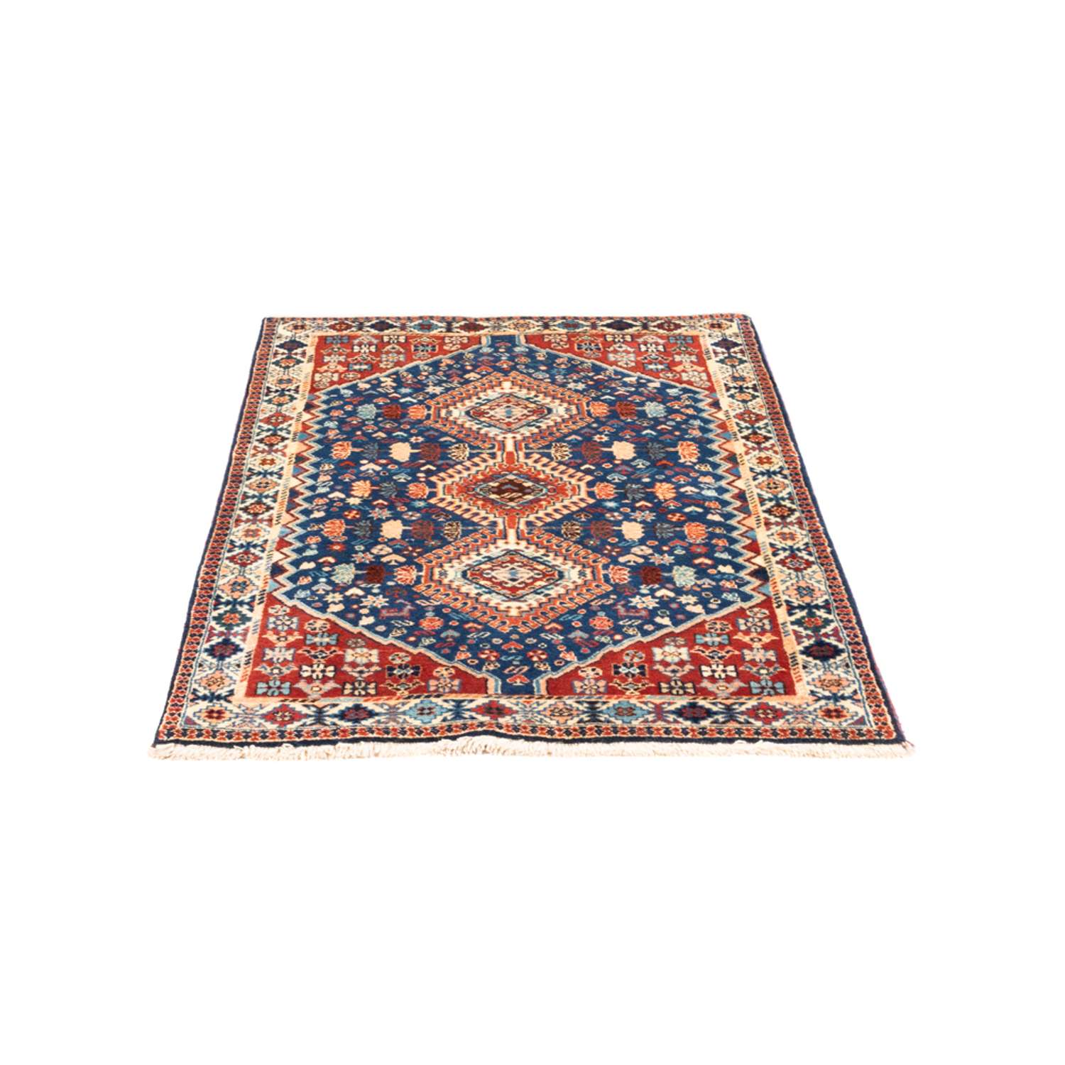 Perser Rug - Nomadic - 132 x 80 cm - blue