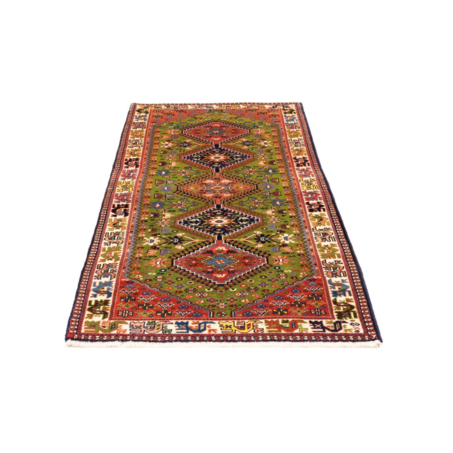 Runner Perser Rug - Nomadic - 193 x 82 cm - green