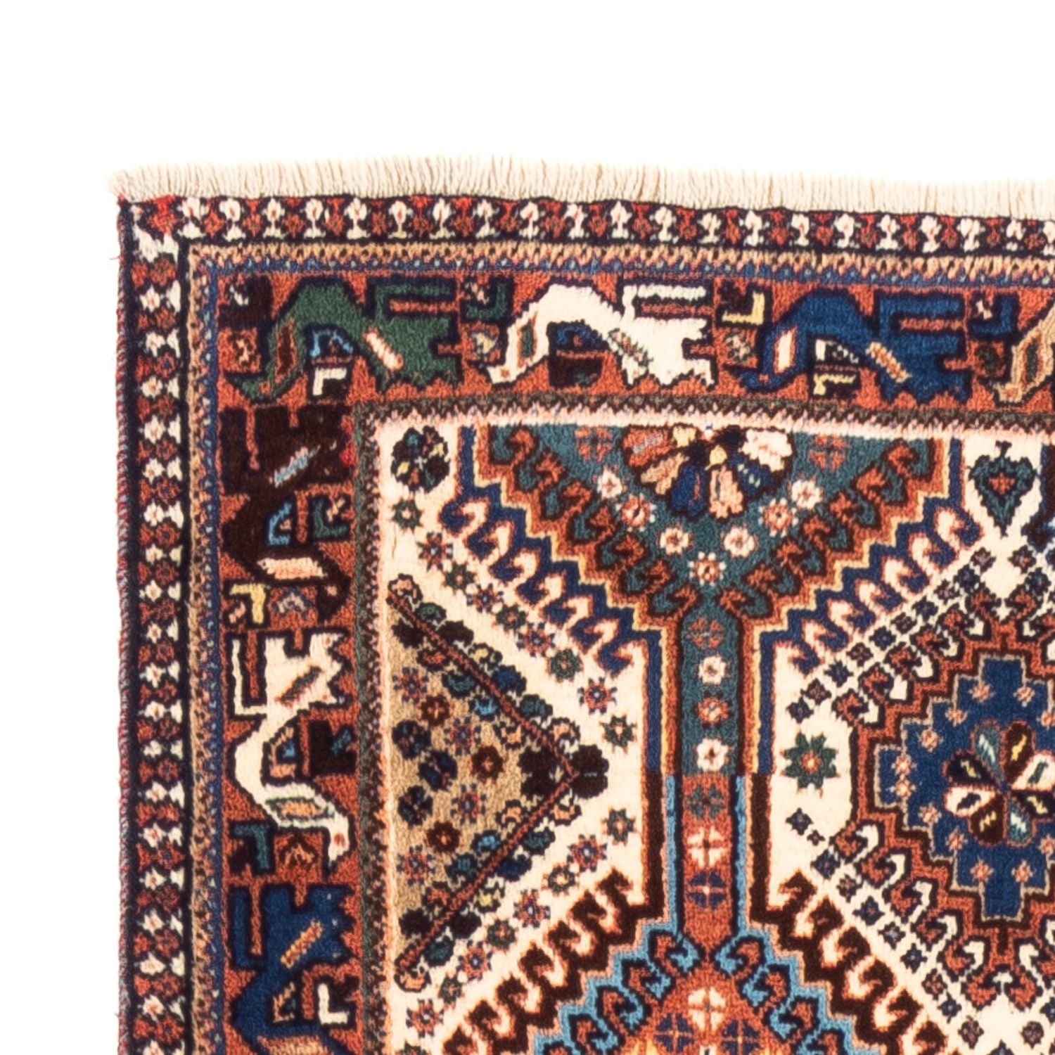 Tapis de couloir Tapis persan - Nomadic - 204 x 83 cm - crème