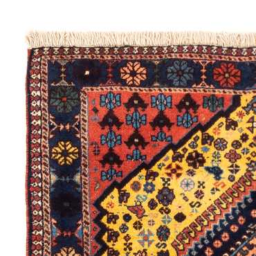 Tapis persan - Nomadic - 132 x 85 cm - jaune