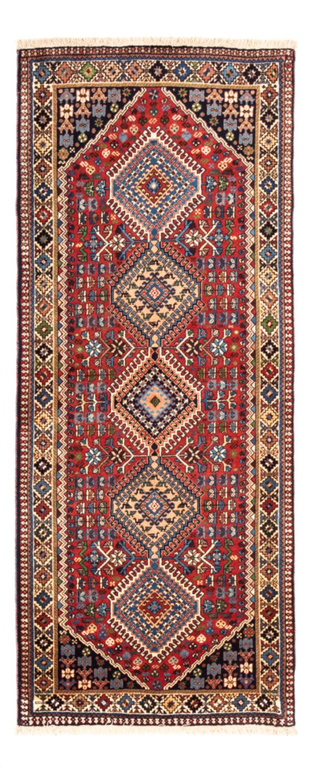 Tapis de couloir Tapis persan - Nomadic - 196 x 80 cm - rouge