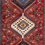 Tapis de couloir Tapis persan - Nomadic - 193 x 85 cm - rouge