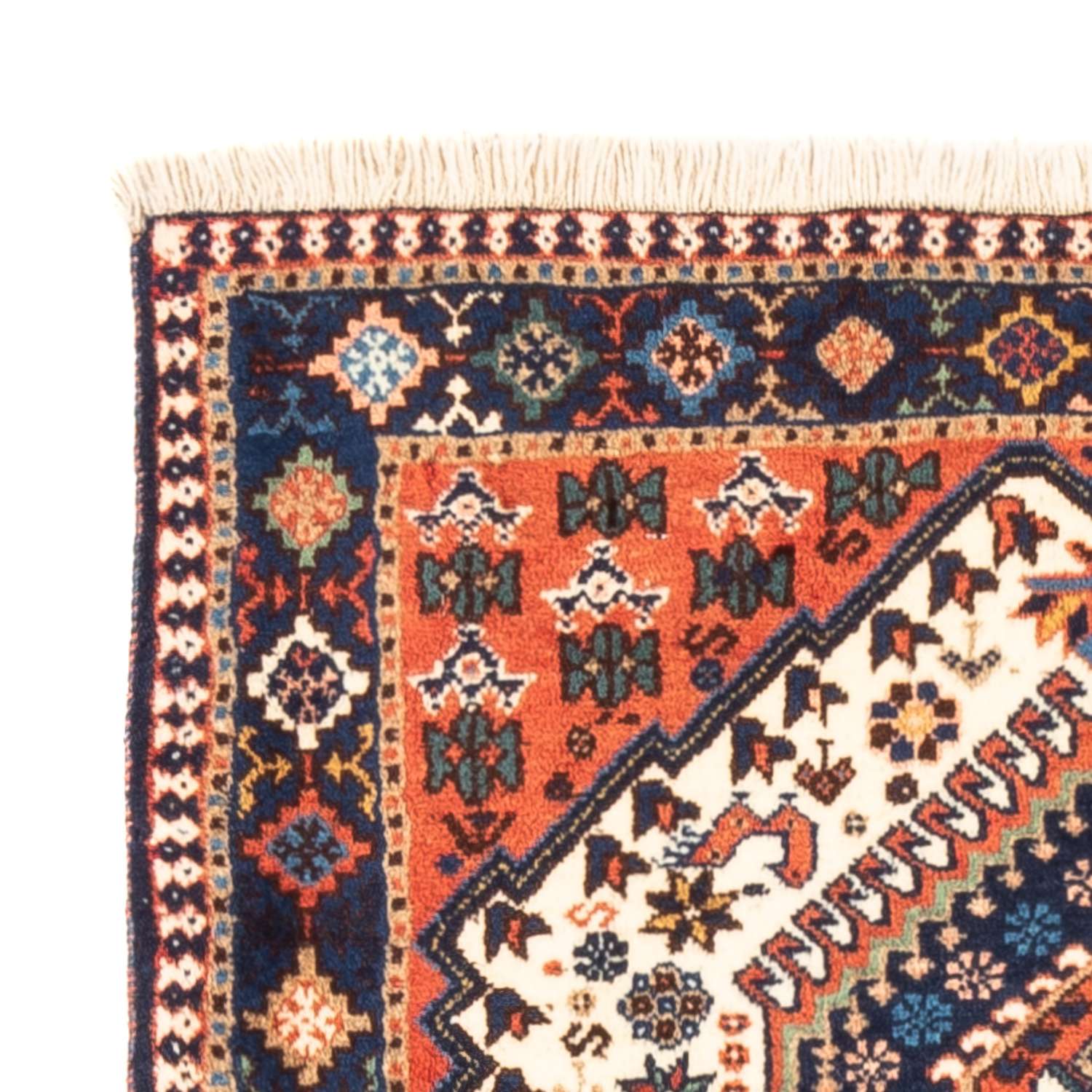 Tapis persan - Nomadic - 136 x 80 cm - crème