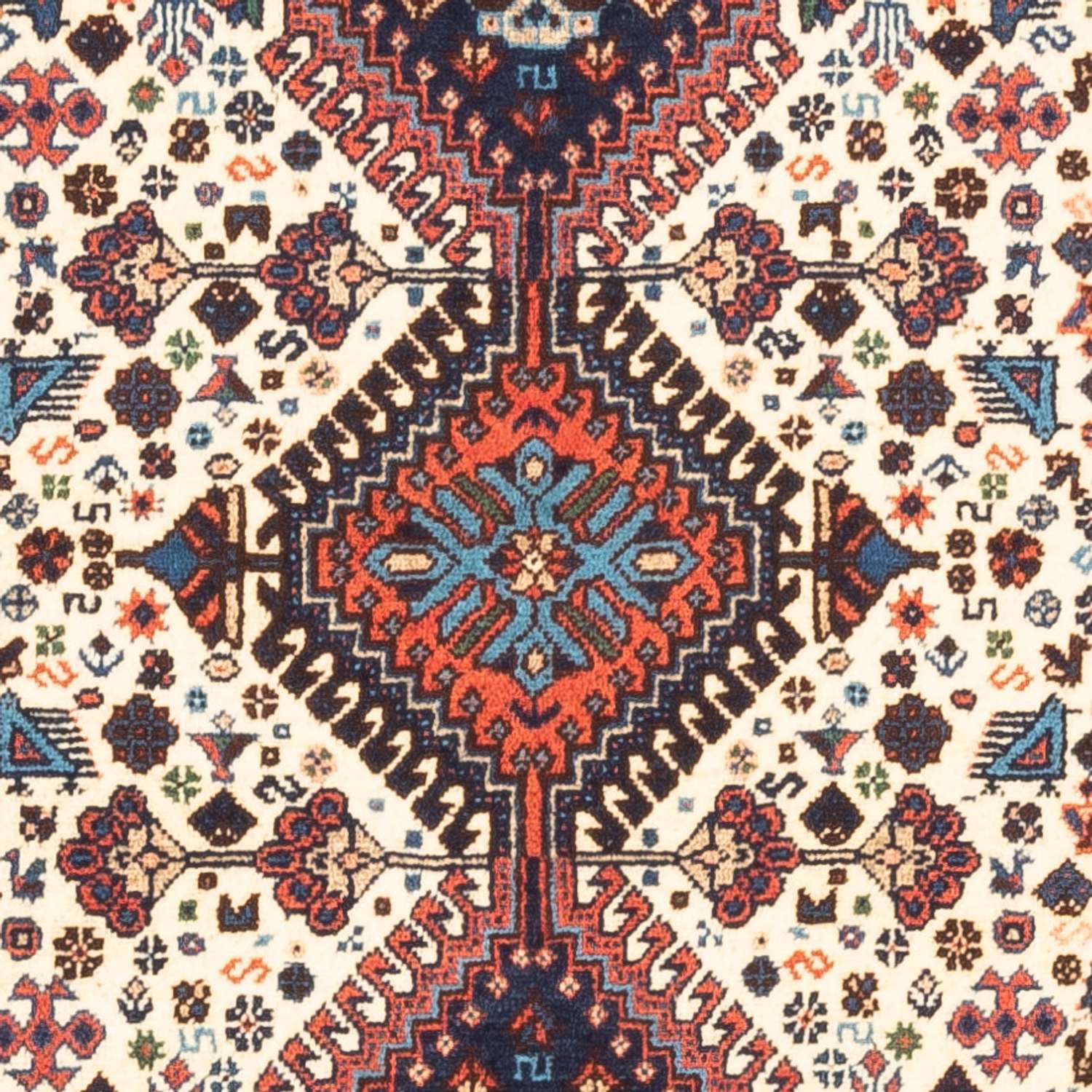 Perski dywan - Nomadyczny - 128 x 83 cm - kremowy