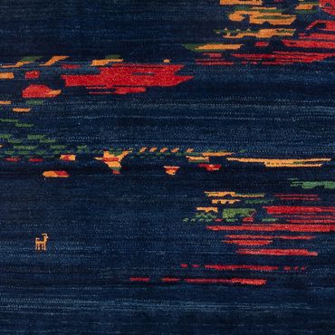 Tapete Gabbeh - Persa - 302 x 207 cm - multicolorido