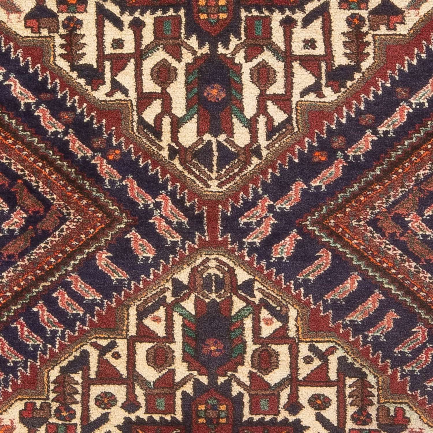 Alfombra persa - Nómada - 180 x 128 cm - rojo