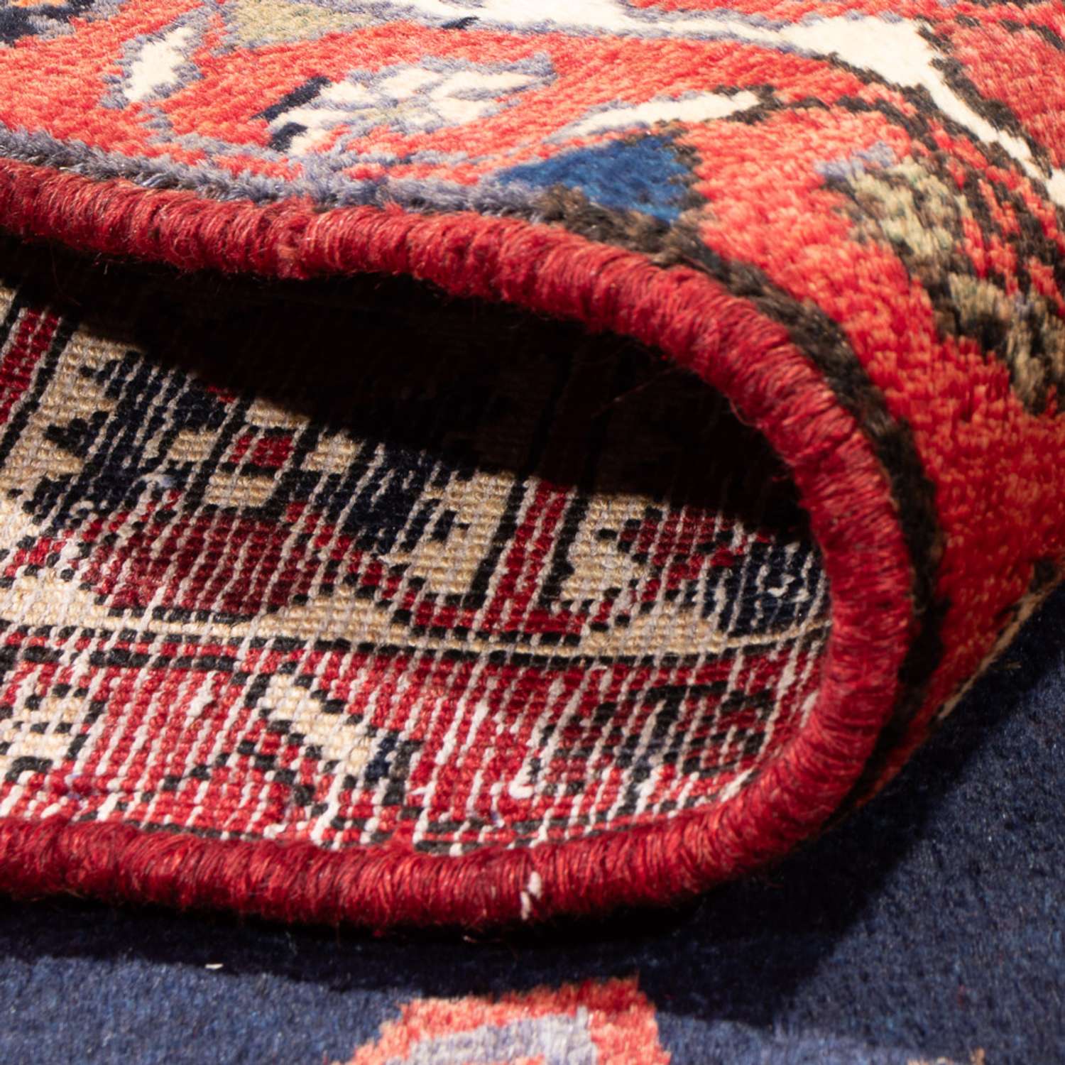 Tapis persan - Nomadic - 195 x 153 cm - rouge