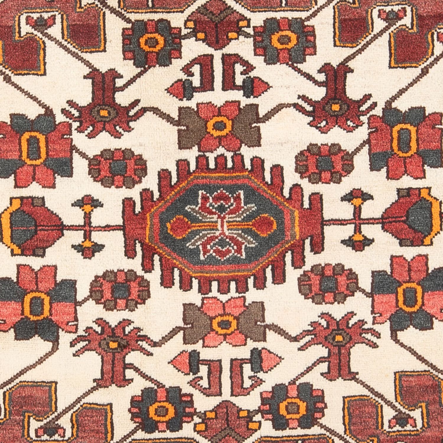 Alfombra persa - Nómada - Real - 209 x 134 cm - rojo