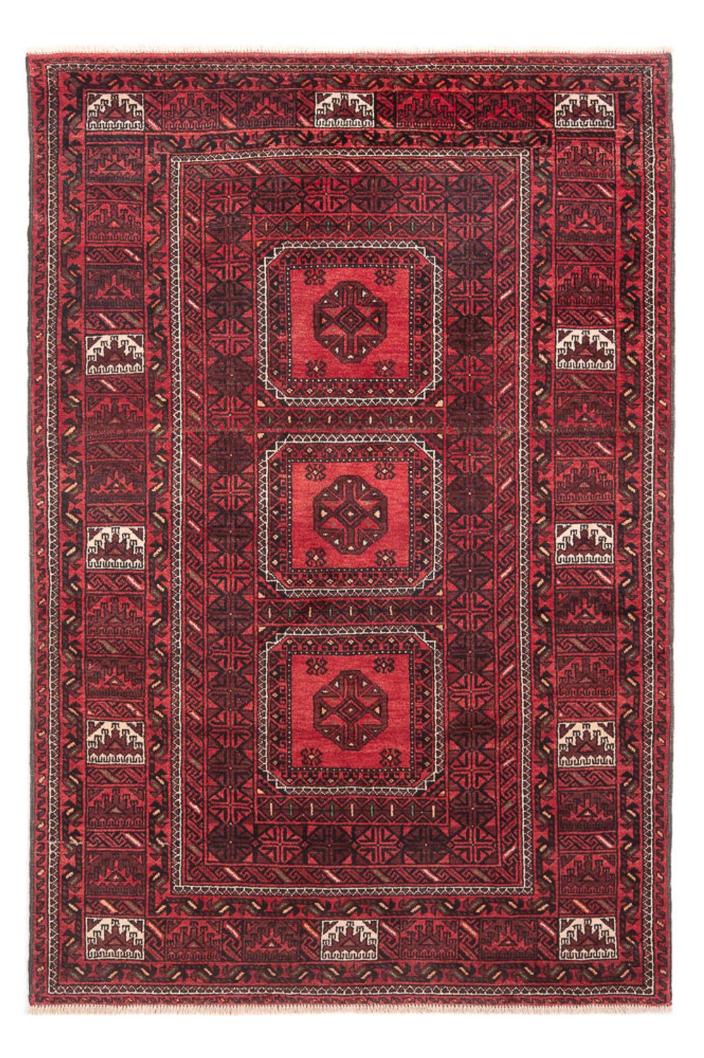 Tapis persan - Nomadic - Royal - 218 x 134 cm - rouge