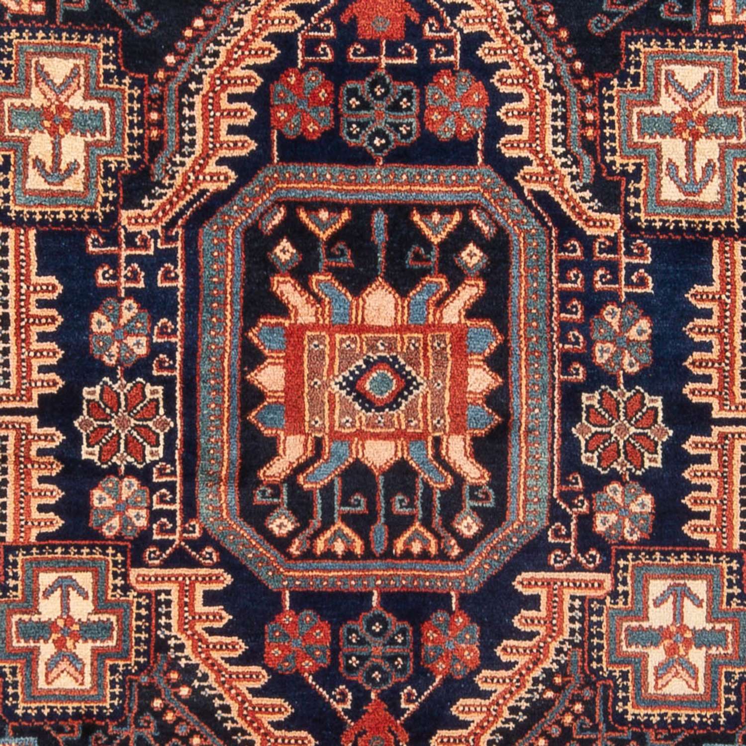 Perzisch Tapijt - Nomadisch - 218 x 138 cm - donkerblauw