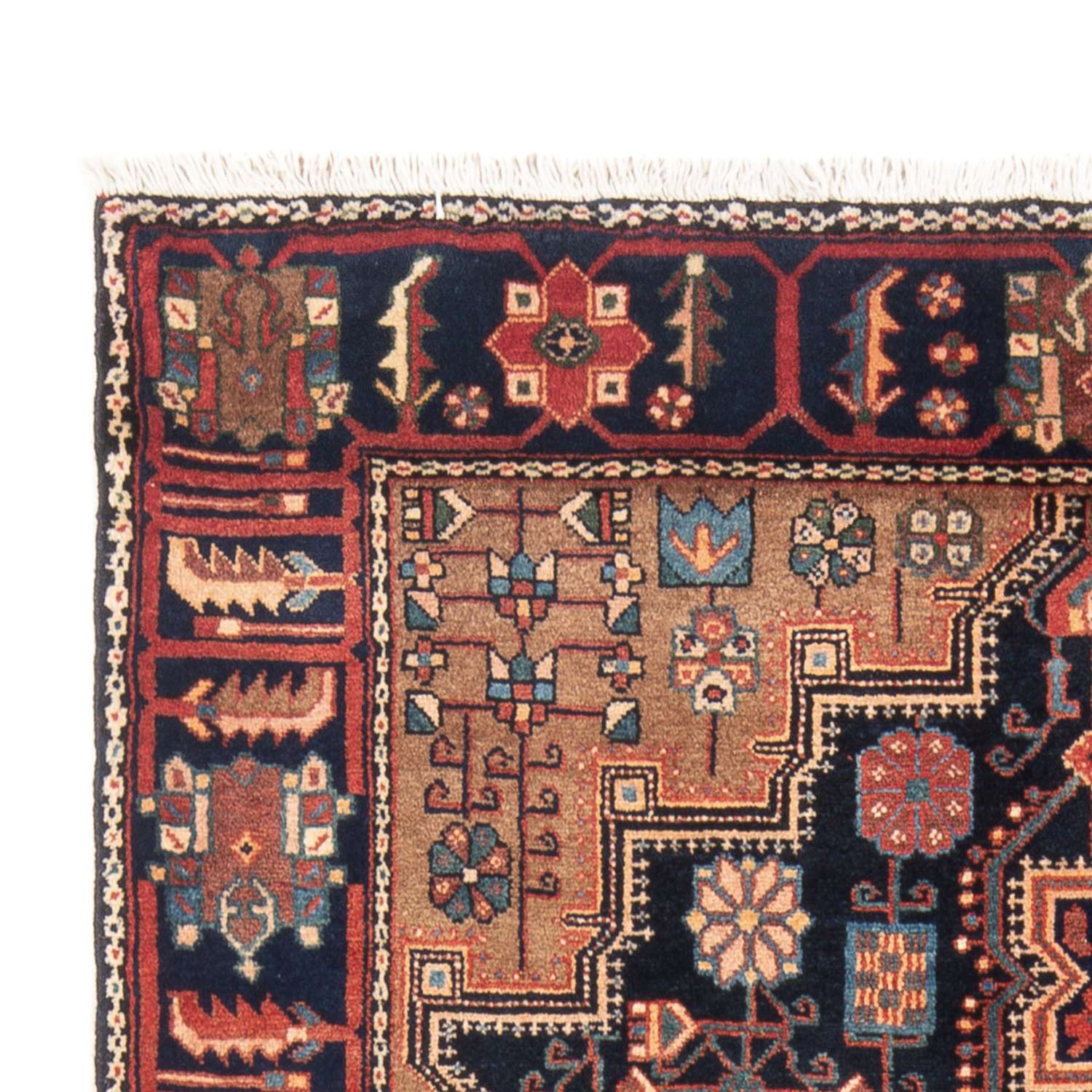 Persisk matta - Nomadic - 218 x 138 cm - mörkblå