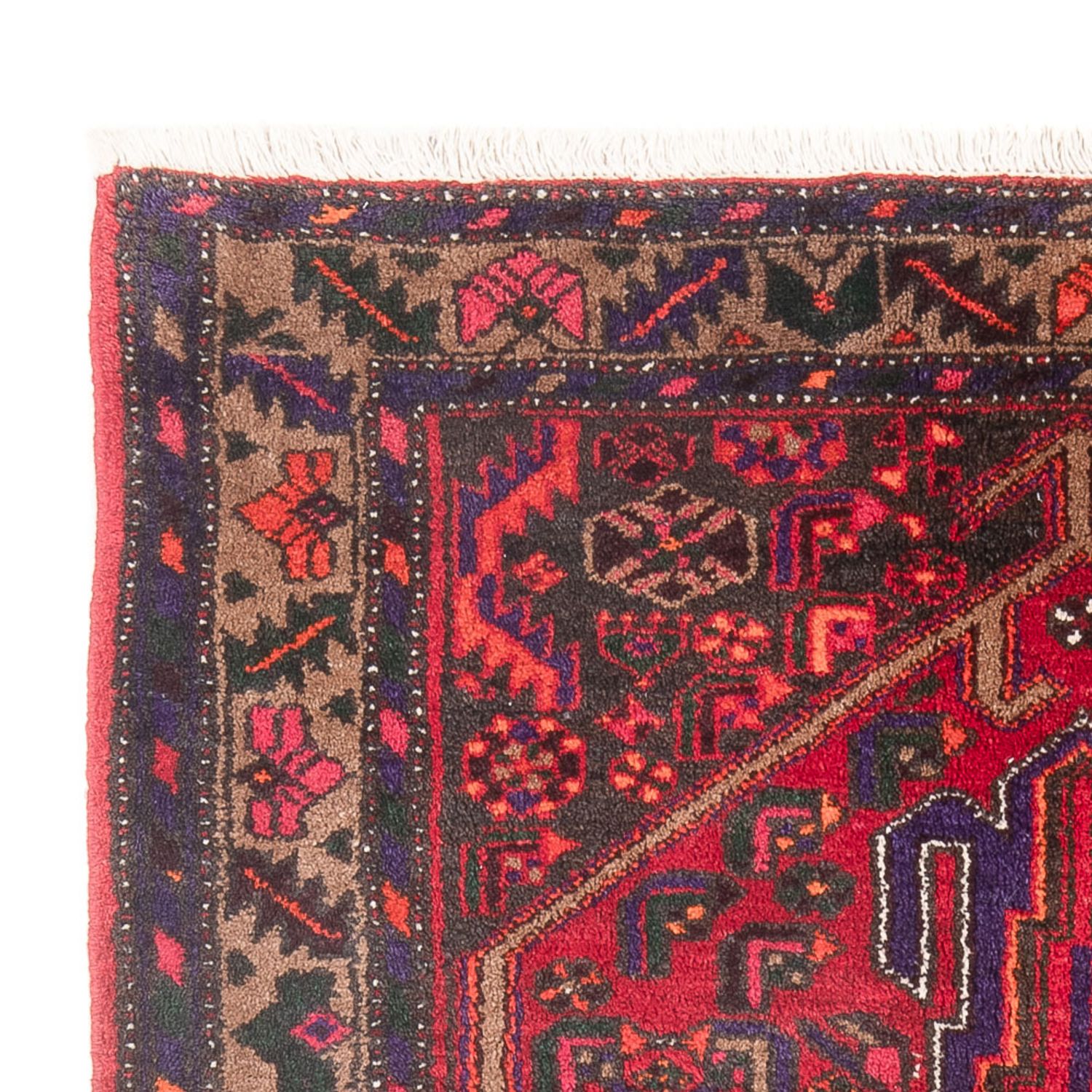 Tapis persan - Nomadic - 214 x 130 cm - rouge