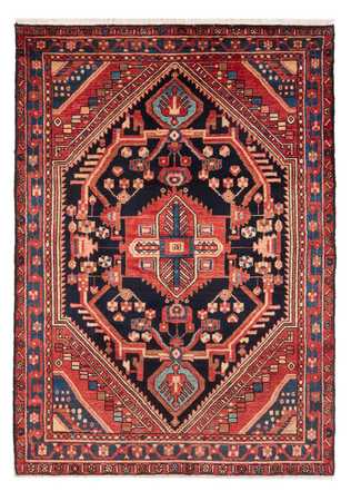 Tapis persan - Nomadic - 208 x 135 cm - bleu foncé