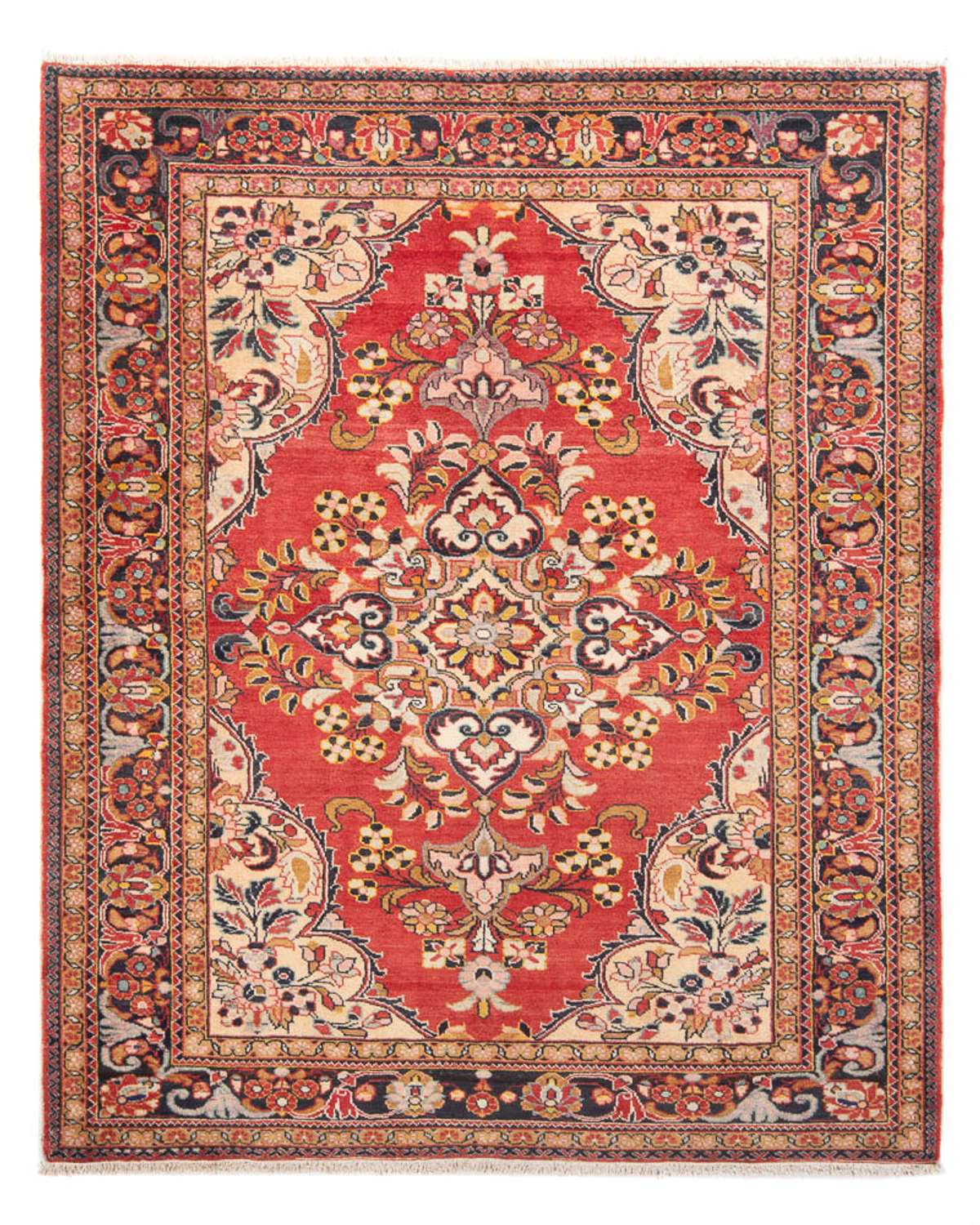 Tapis persan - Nomadic - 210 x 165 cm - rouge