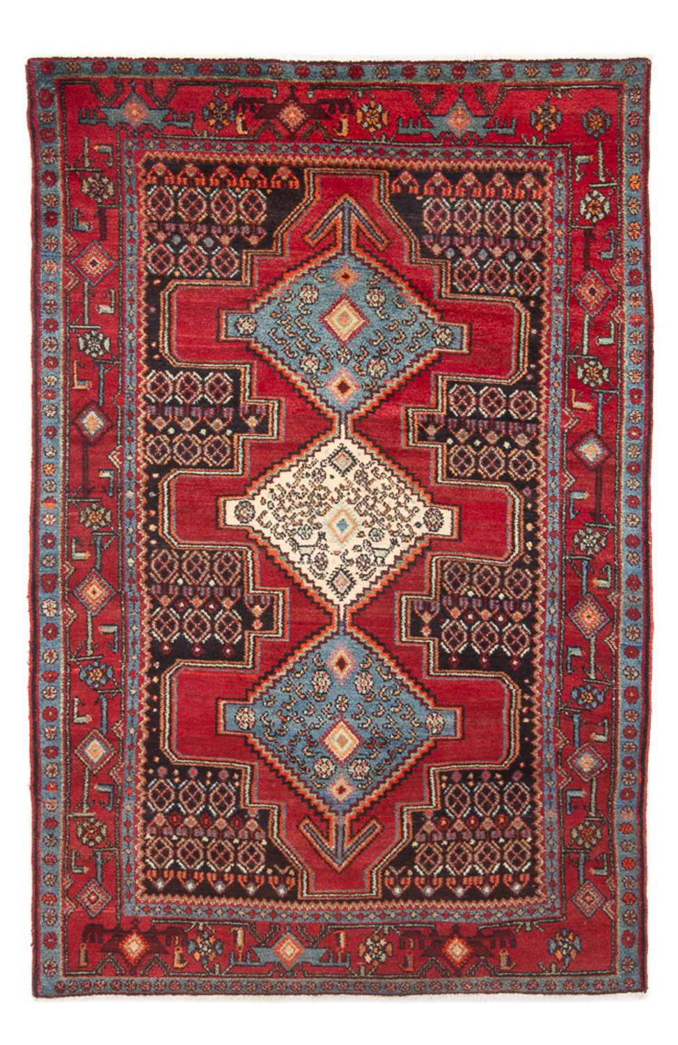 Tapis persan - Classique - 200 x 128 cm - rouge