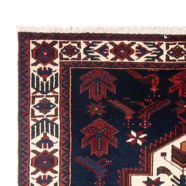 Tapis persan - Nomadic - 202 x 125 cm - bleu foncé