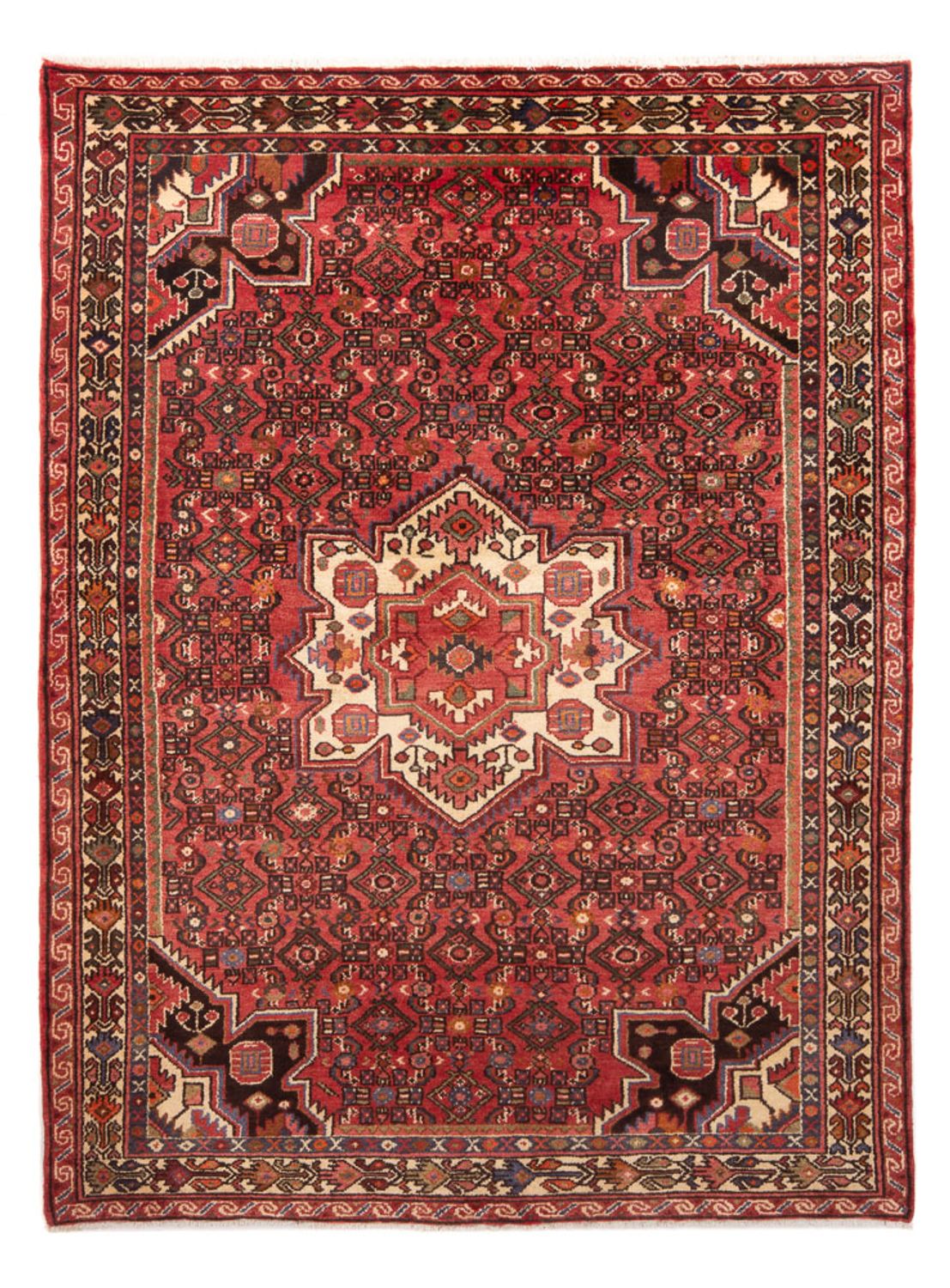 Alfombra persa - Nómada - 220 x 155 cm - rojo