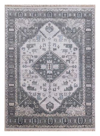 Alfombra de lana - 300 x 240 cm - plata