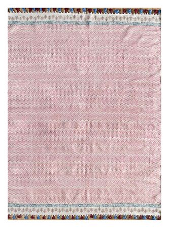 Kelim Teppich - Trendy - 300 x 180 cm - rosa