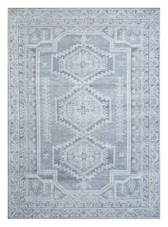 Alfombra de lana - 360 x 270 cm - azul claro