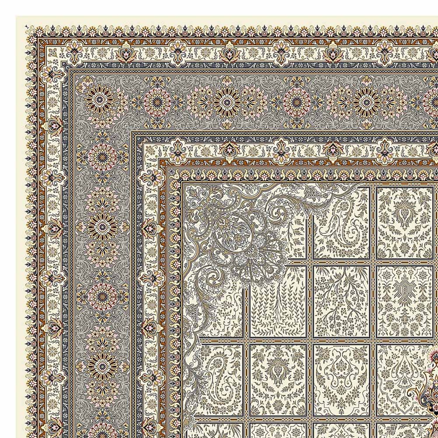 Tapete de tecido oriental - Eastern Elegance - rectangular