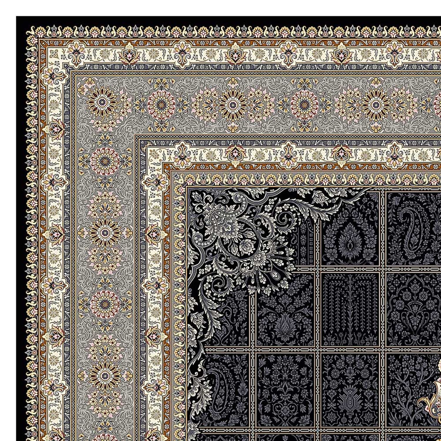 Tapete de tecido oriental - Eastern Elegance - rectangular