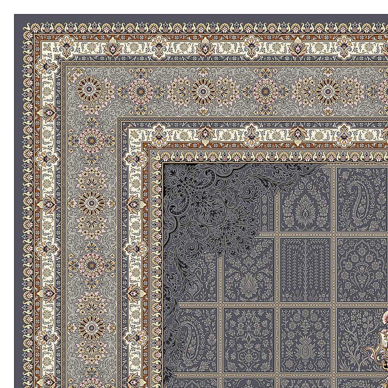 Tapete de tecido oriental - Eastern Elegance - rectangular