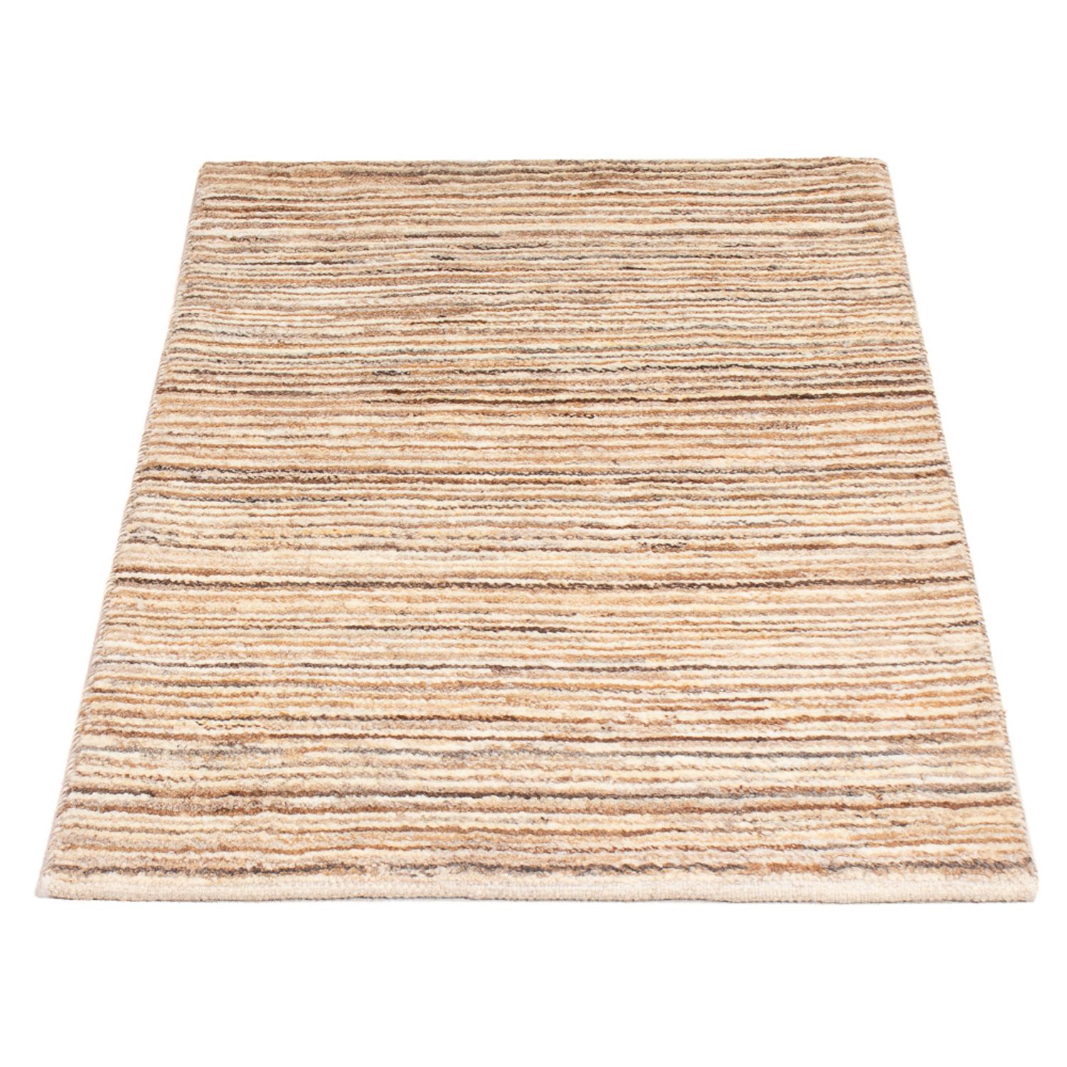 Gabbeh-teppe - persisk - 95 x 62 cm - mørk beige