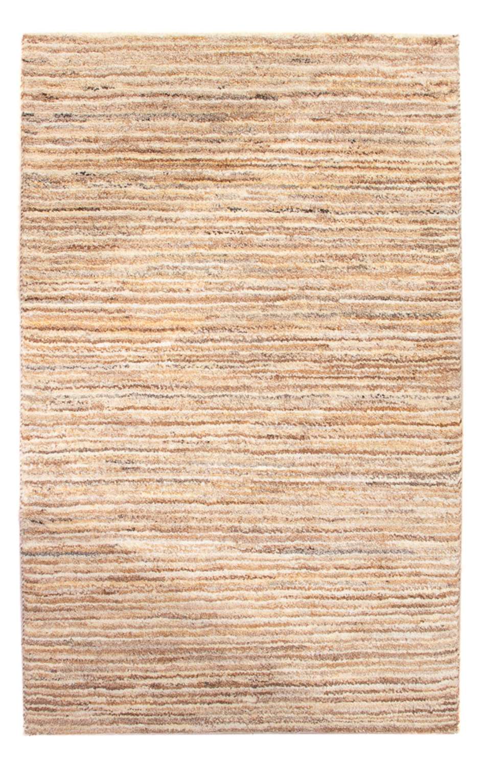 Gabbeh-matta - persisk - 93 x 60 cm - mörk beige