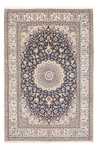 Tapis persan - Nain - Premium - 202 x 129 cm - bleu foncé