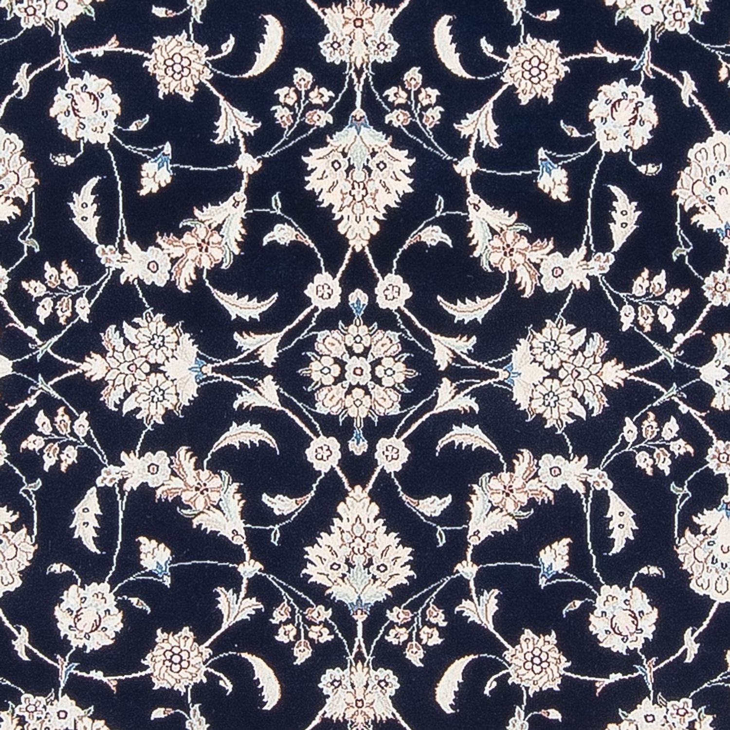 Alfombra Persa - Nain - Prima - 207 x 152 cm - azul oscuro