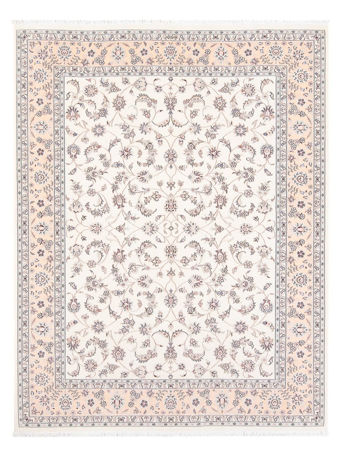 Tapis persan - Nain - Premium - 202 x 150 cm - crème