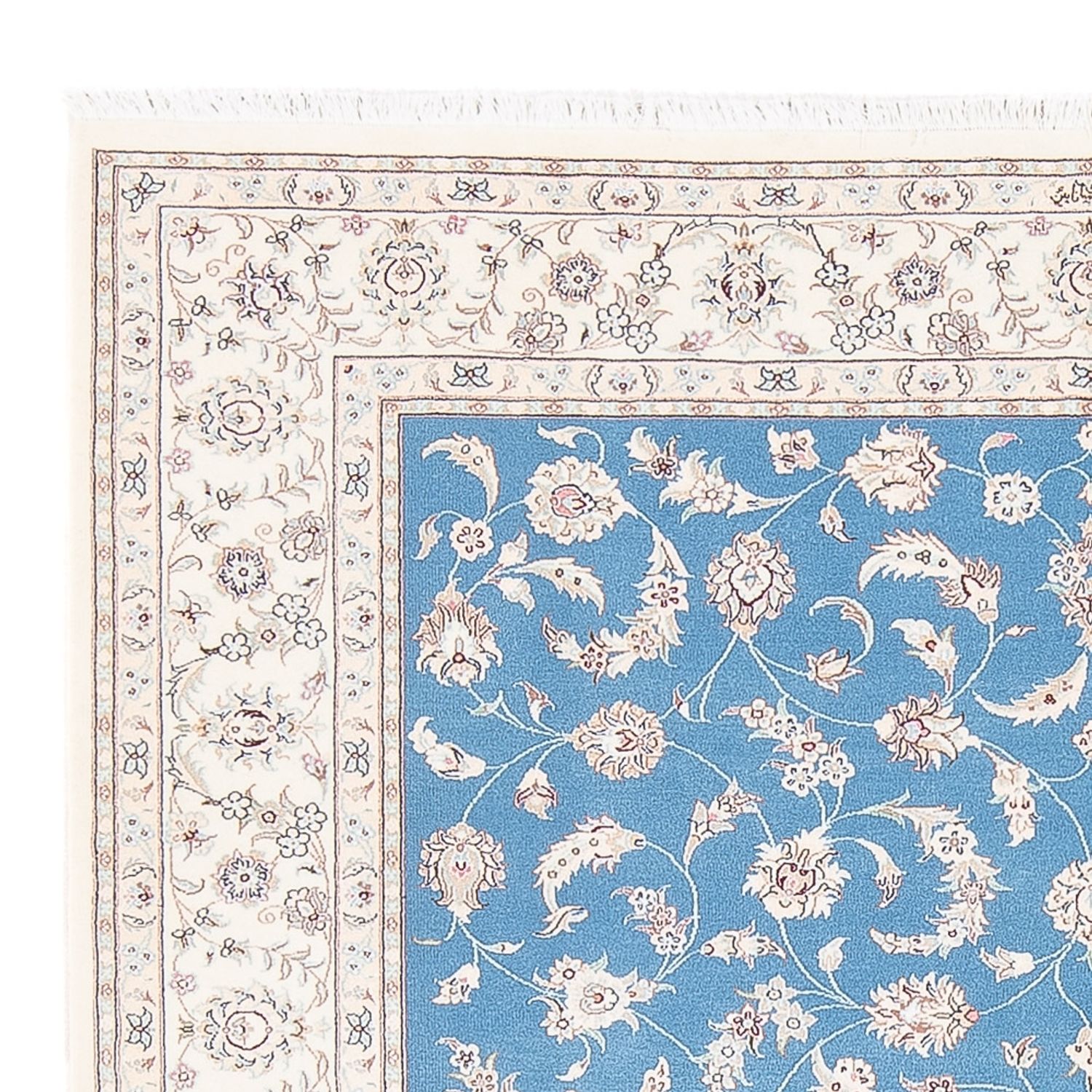 Tapete Persa - Nain - Premium - 200 x 155 cm - azul