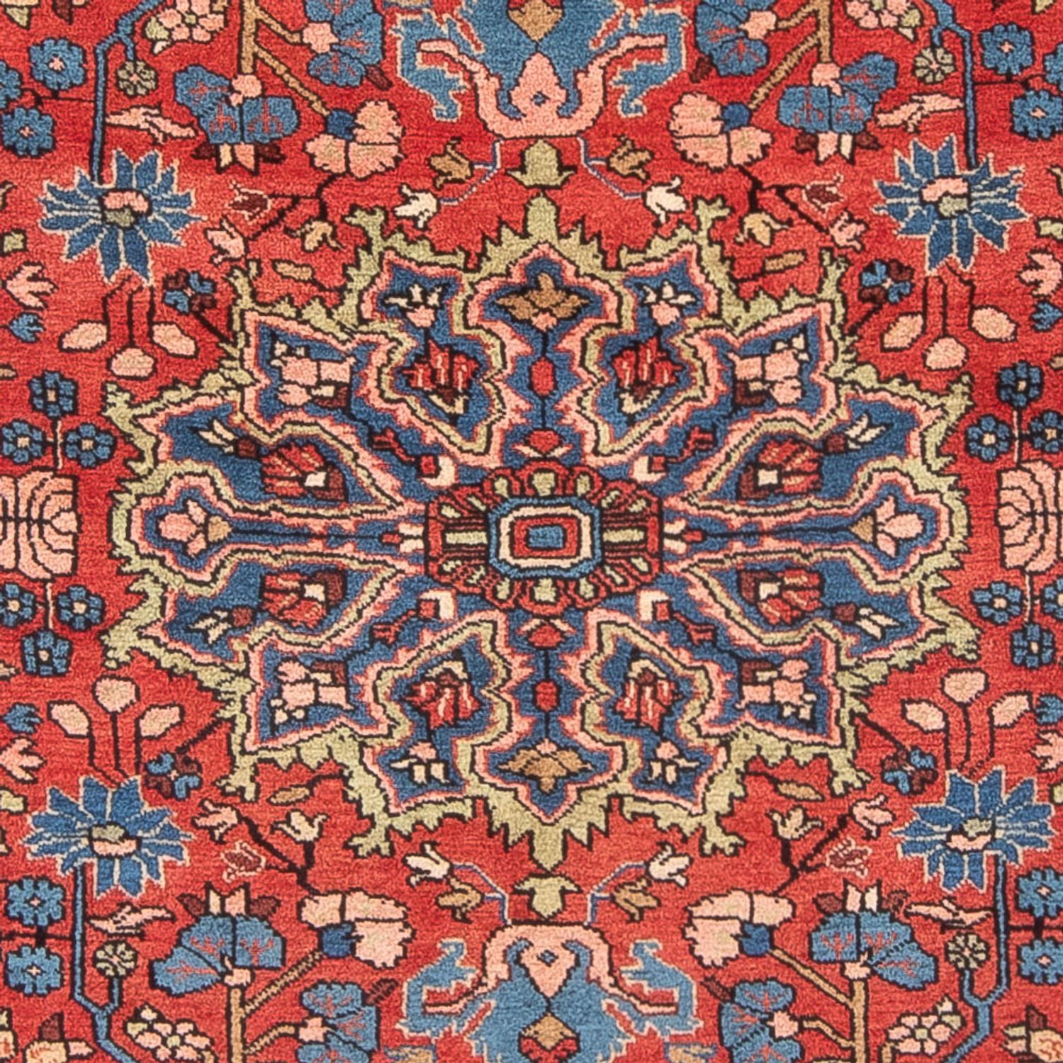 Alfombra persa - Nómada - 242 x 155 cm - rojo claro