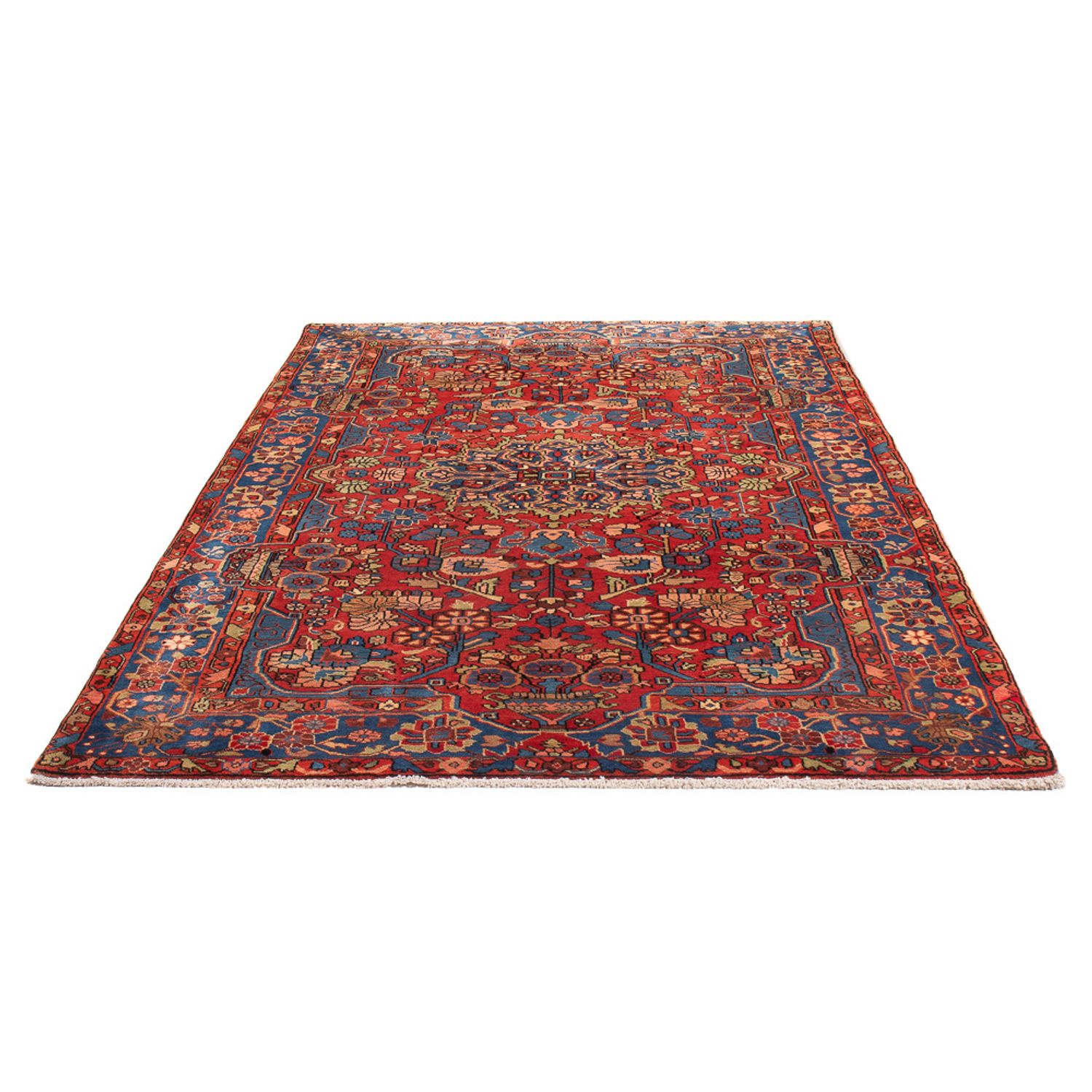 Tapis persan - Nomadic - 242 x 155 cm - rouge clair