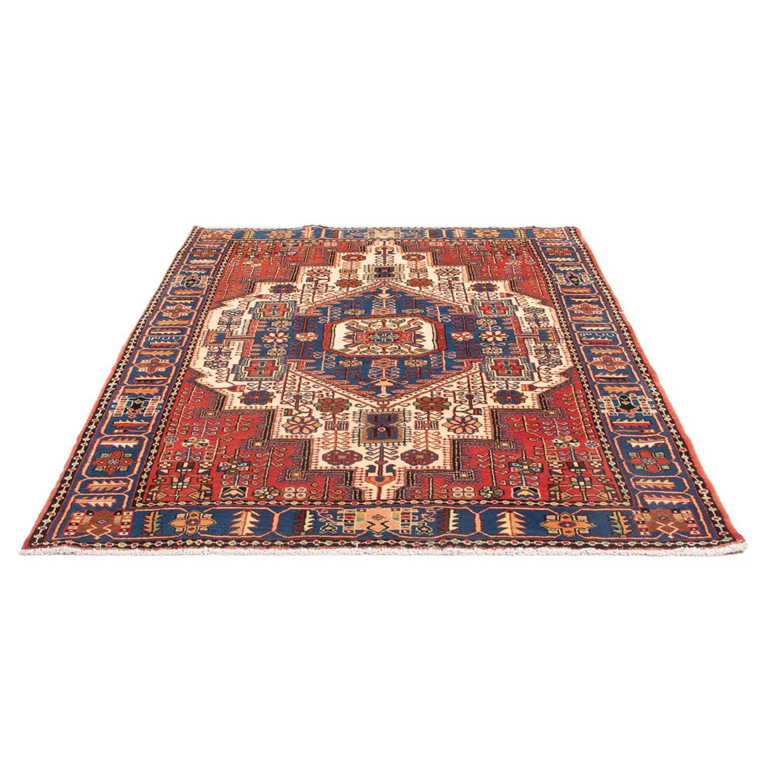 Tapis persan - Nomadic - 210 x 142 cm - bleu