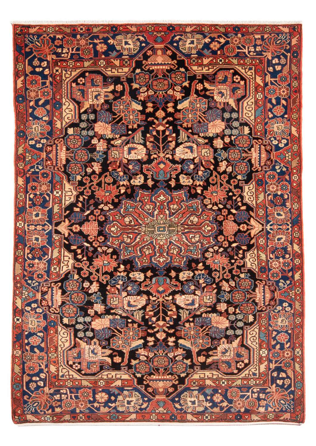 Tapis persan - Nomadic - 237 x 170 cm - rouge clair