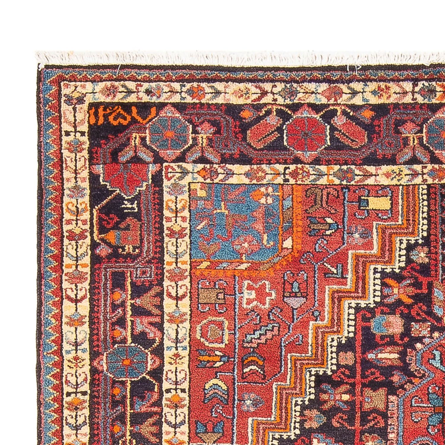 Tapis persan - Nomadic - 234 x 155 cm - rouge clair