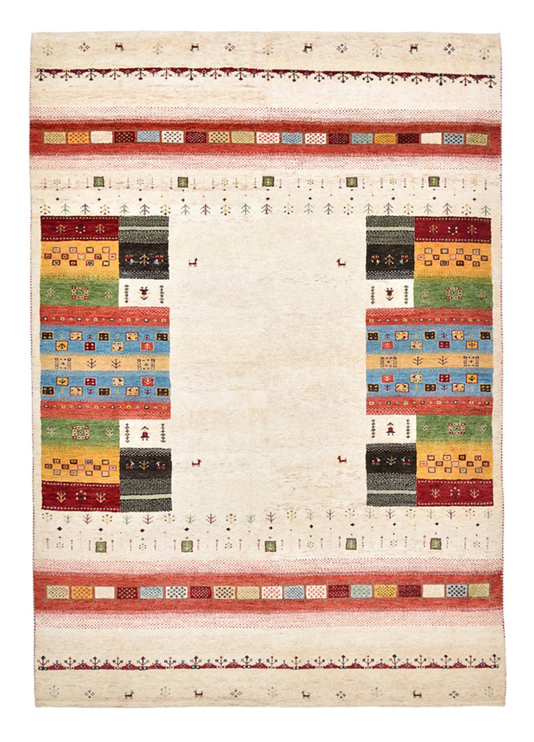 Tapis Gabbeh - Loribaft Indus - 240 x 171 cm - multicolore