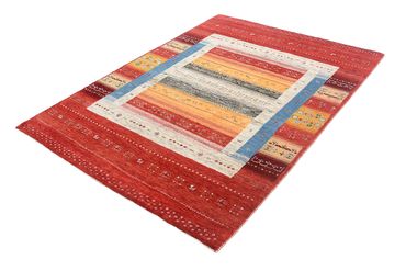 Tapete Gabbeh - Loribaft Indus - 201 x 148 cm - multicolorido