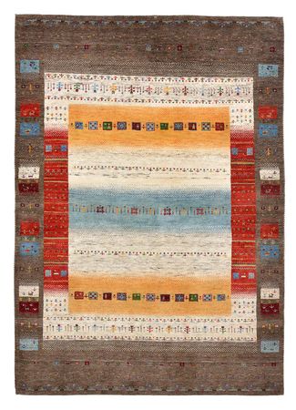 Tapete Gabbeh - Loribaft Indus - 203 x 146 cm - multicolorido