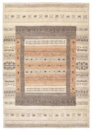 Gabbeh Teppich - Loribaft Indus - 201 x 140 cm - dunkelbeige