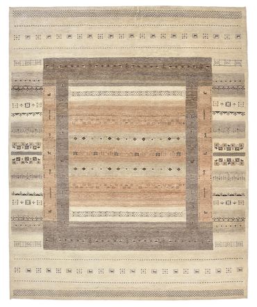 Tappeto Gabbeh - Loribaft Indus - 302 x 248 cm - beige scuro