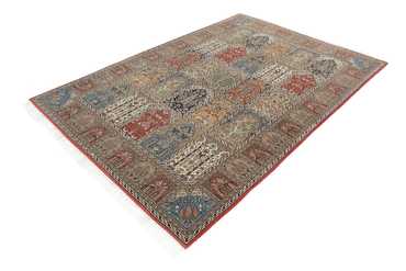 Alfombra oriental - Ghom - Indus - 242 x 172 cm - beige oscuro