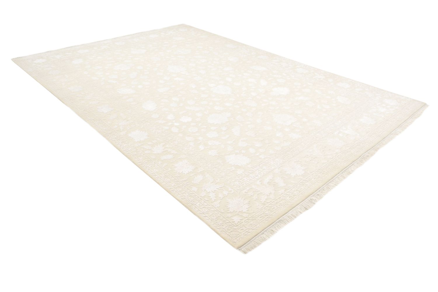 Alfombra oriental - 350 x 242 cm - blanco