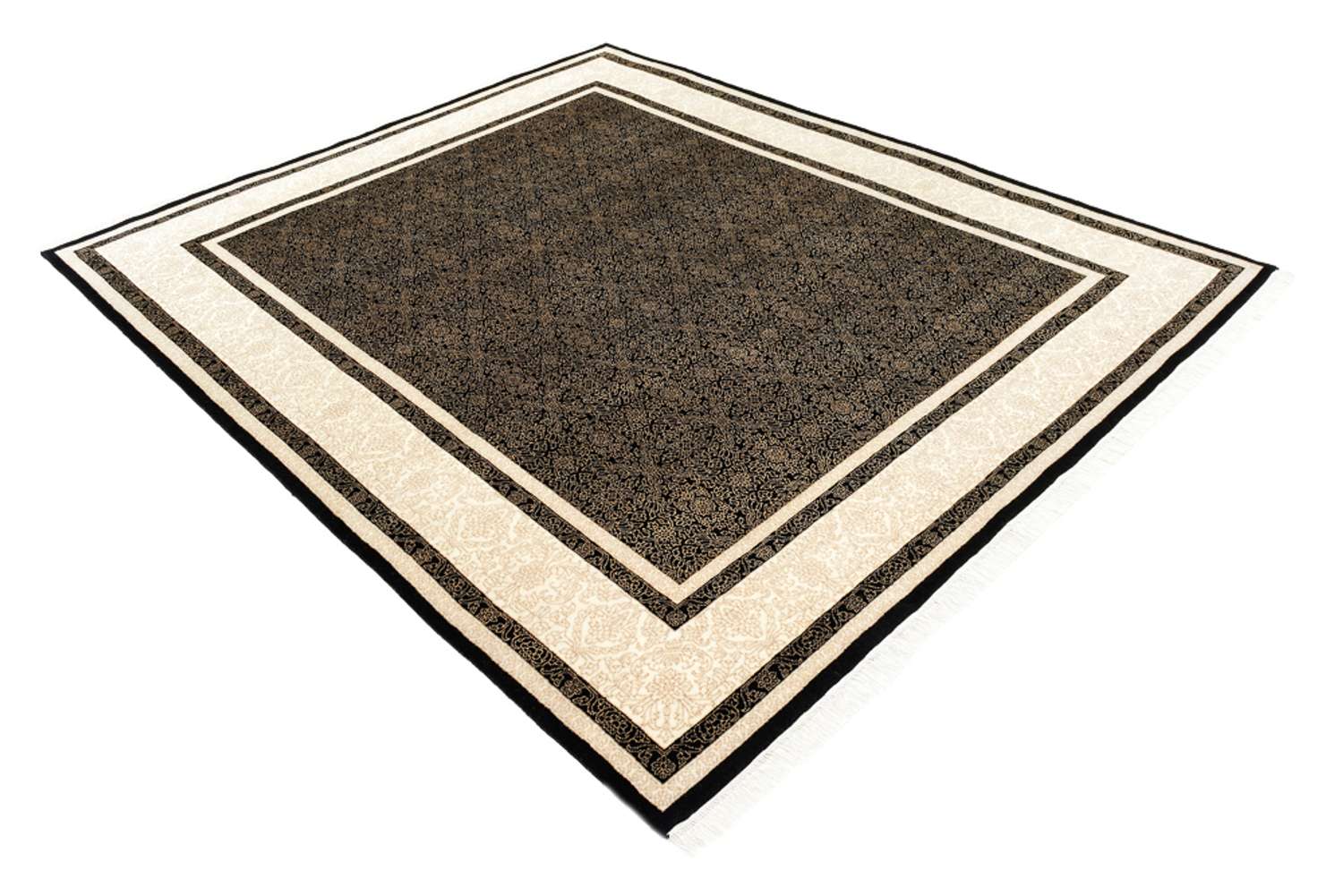 Orientalsk teppe - 246 x 204 cm - antrasitt